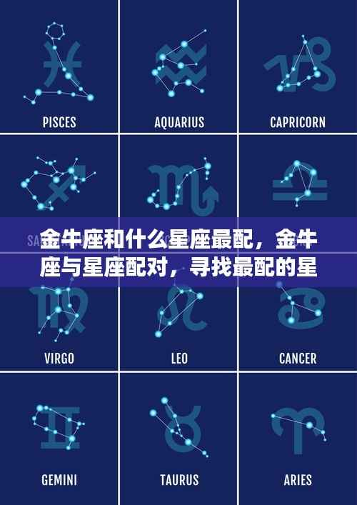 金牛座最佳星座配对伴侣探索，与哪个星座最匹配？