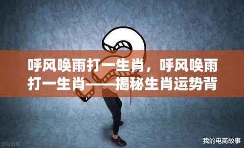 揭秘生肖运势背后的秘密力量,呼风唤雨打一生肖!