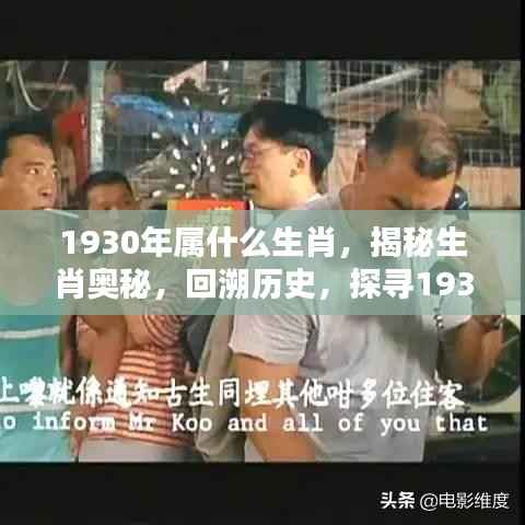 揭秘生肖奥秘，探寻1930年属相之谜，回溯历史揭晓属相真相