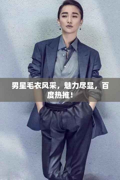 男星毛衣风采，魅力尽显，百度热推！